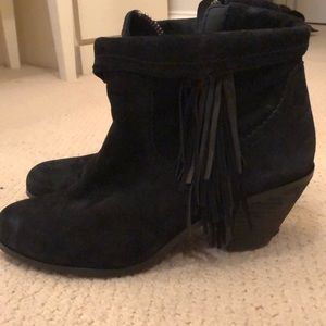 Sam Edelman Black Suede Booties Size 9.5